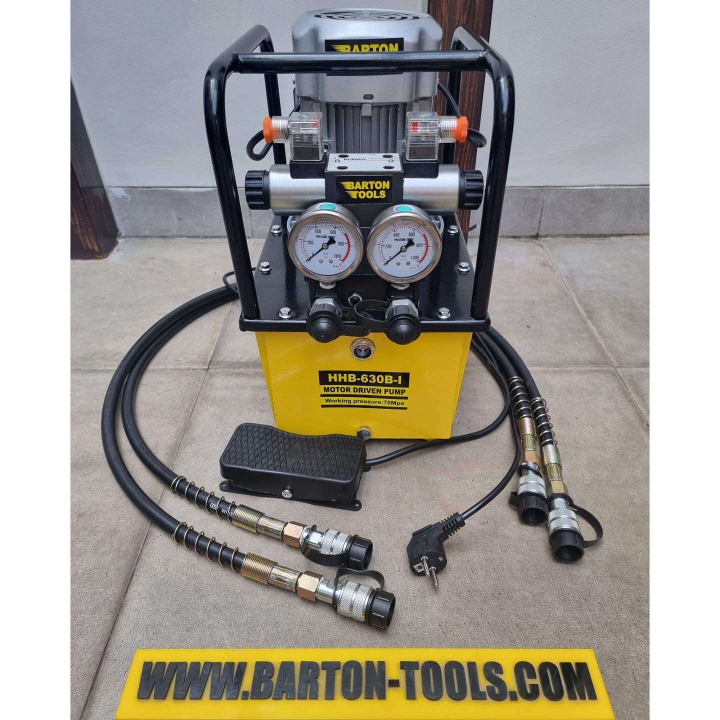 Electric Hydraulic Pump 8L 0.9L/min Auto Double Acting / Pompa Hidrolik