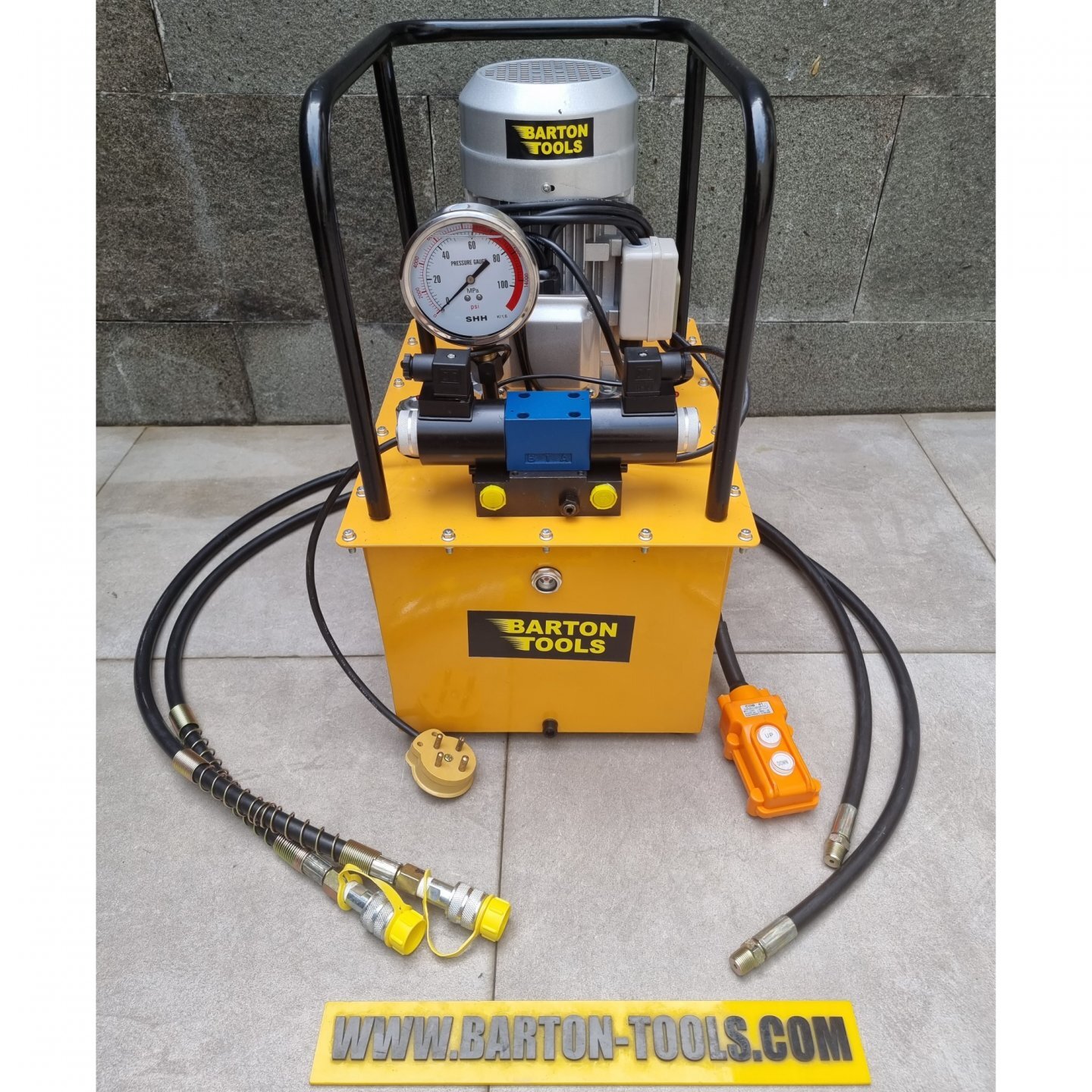 Electric Hydraulic Pump 35L 1.5kw Auto Double Acting / Pompa Hidrolik