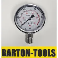 Pressure Gauge 4 100mm 1000Bar 100MPa M20x15 BAR1000 BARTON