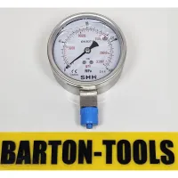 Ultra High Pressure Gauge 100mm 1600Bar4000Bar 23000psi60000psi M20x15 BARTON