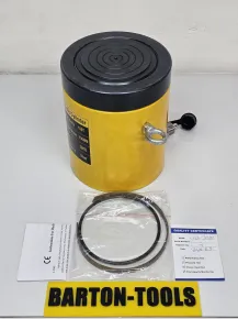 Single Acting Lock Nut Hydraulic Cylinder Single Acting Lock Nut Hydraulic Cylinder 100 Ton 100mm Stroke CLL-100100 BARTON 1 cll_100100_pic_1