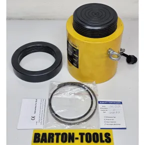 Single Acting Lock Nut Hydraulic Cylinder Single Acting Lock Nut Hydraulic Cylinder 100 Ton 100mm Stroke CLL-100100 BARTON 2 cll_100100_pic_2