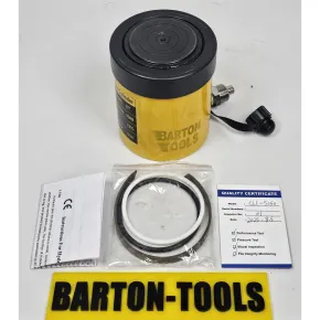Single Acting Lock Nut Hydraulic Cylinder Single Acting Lock Nut Hydraulic Cylinder 50 Ton 50mm Stroke CLL-5050 BARTON 1 cll_5050_pic_1