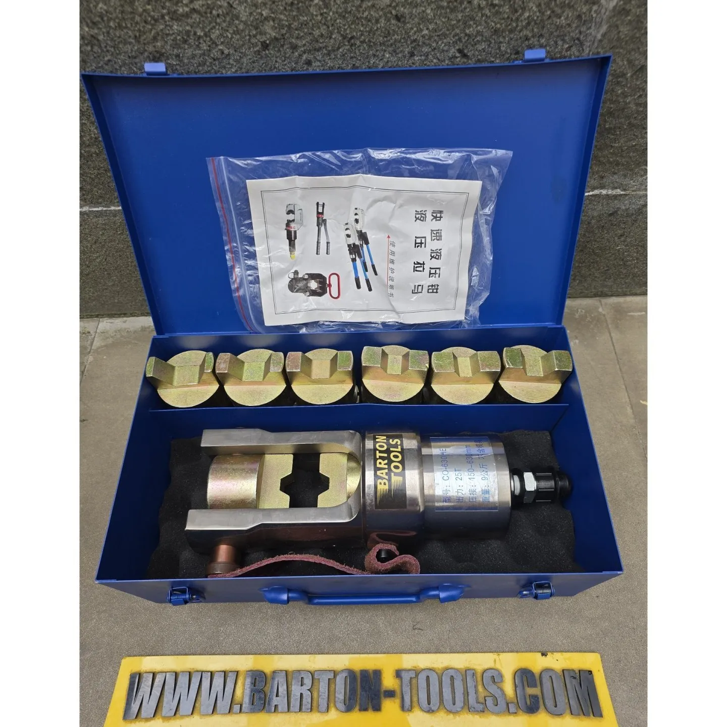 Heavy Duty Hydraulic Crimping Tool Set / Crimper / Tang Crimp Press