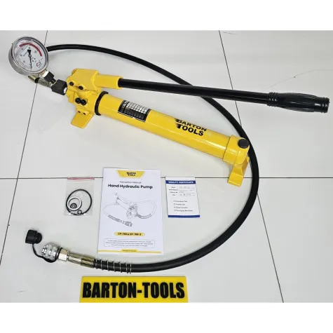 Hand-Operated Manual Hydraulic Pumps Single Acting Hand Hydraulic Pump 900ml with Gauge CP-700-2 BARTON 1 cp_700_2
