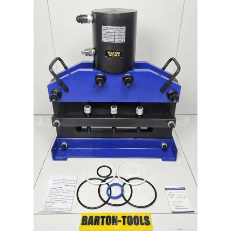 Hydraulic Busbar Cutting Hydraulic Steel Cutting 12mm x 300mm Straight Cut CWC-300 BARTON 1 cwc_300