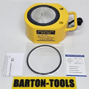 Single Acting Low-Height Hydraulic Cylinders FPY Series Single Acting Low-Height Hydraulic Cylinder 100 Ton 18mm Stroke FPY-1001 BARTON 1 fpy_1001