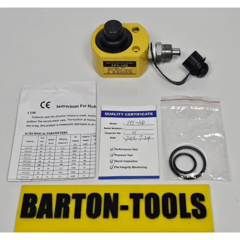 Single Acting Multi Stage Low Height Hydraulic Cylinders Single Acting Multi Stage Telescopic Low-Height Hydraulic Cylinder 10 Ton 26mm FPY-10D BARTON 1 fpy_10d