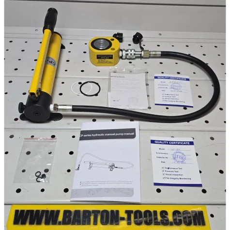 Single Acting Low-Height Hydraulic Cylinders FPY Series Single Acting Low-Height Hydraulic Cylinder 20 Ton FPY-201 BARTON 2 fpy_201_cp_180