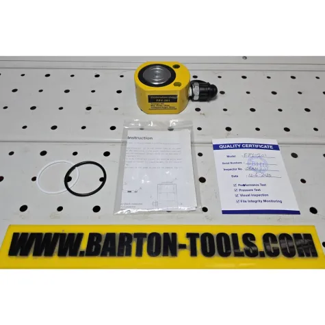 Single Acting Low-Height Hydraulic Cylinders FPY Series Single Acting Low-Height Hydraulic Cylinder 20 Ton FPY-201 BARTON 1 fpy_201_pic_1