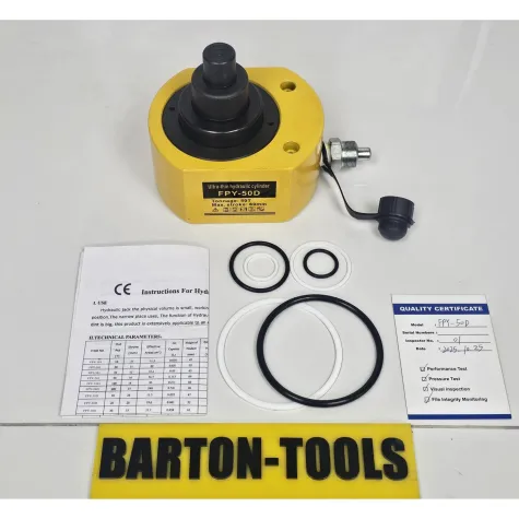 Single Acting Multi Stage Low Height Hydraulic Cylinders Single Acting Multi Stage Telescopic Low-Height Hydraulic Cylinder 50 Ton 69mm Stroke FPY-50D BARTON 1 fpy_50d