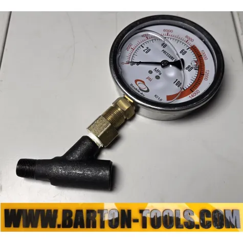 Pressure Gauges Pressure Gauge 100mm 1000Bar 14500psi M20x1.5 BAR1000 BARTON 2 ga7002_bar1000