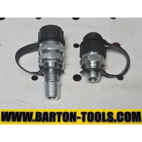 Hydraulic Couplers Hydraulic Couplers Set 3/8" ZG 700bar 70MPa 10000psi Male Female HC-7002 BARTON 1 hc_7002_pic_1