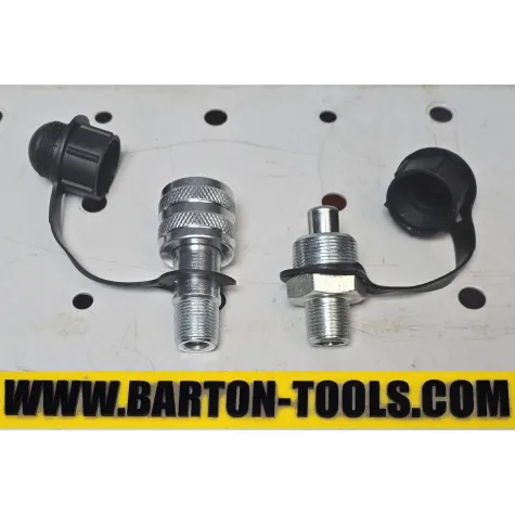 Hydraulic Couplers Hydraulic Couplers Set 3/8" ZG 700bar 70MPa 10000psi Male Female HC-7002 BARTON 2 hc_7002_pic_2