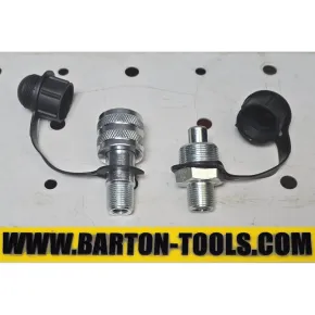 Hydraulic Couplers Hydraulic Couplers Set 3/8" ZG 700bar 70MPa 10000psi Male Female HC-7002 BARTON 2 hc_7002_pic_2