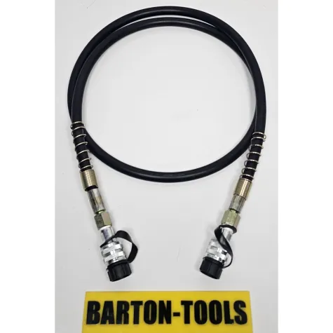 Hydraulic Hose Hydraulic Hose 3/8" ZG 700Bar 2M Black with 2 Female Coupler FCFC BARTON 1 hose_2_coupler_fcfc