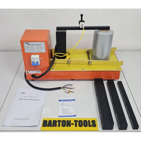 Bearing Heater Bearing Induction Heater Vertical & Horizontal 5.5kw 50-120mm (ID) x 480mm (OD) JHKQ-3 BARTON 2 jhkq_3_back