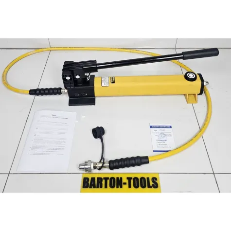 Hand-Operated Manual Hydraulic Pumps Single Acting Hand Hydraulic Pump Light Weight Fiber Body 900ml P392 BARTON 2 p392_hose