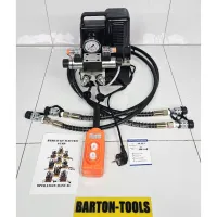 Double Acting Portable Solenoid Valve Electric Hydraulic Pump 25L 1200W QQ7002 BARTON