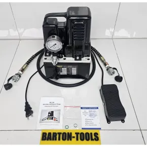 Electric Hydraulic Pumps Single Acting Portable Solenoid Valve Electric Hydraulic Pump 2.5L 1200W QQ-700 BARTON 2 qq_700_foot_switch
