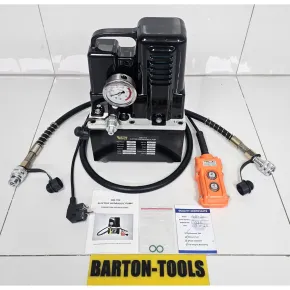 Electric Hydraulic Pumps Single Acting Portable Solenoid Valve Electric Hydraulic Pump 2.5L 1200W QQ-700 BARTON 1 qq_700_push_button