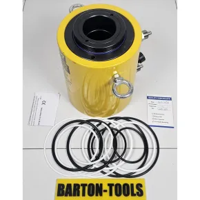 Double Acting Hollow Plunger Hydraulic Cylinders Double Acting Hollow Plunger Hydraulic Cylinder 100 Ton 75mm Stroke RCH-10075D BARTON 1 rch_10075d_pic_1