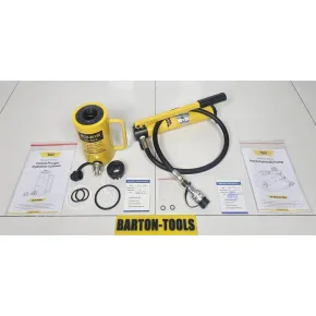 Single Acting Hollow Plunger Hydraulic Cylinders Single Acting Hollow Plunger Hydraulic Cylinder 20 Ton 100mm Stroke RCH-20100 BARTON 3 rch_20100_cp_180