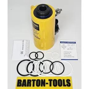 Double Acting Hollow Plunger Hydraulic Cylinders Double Acting Hollow Plunger Hydraulic Cylinder 20 Ton 100mm Stroke RCH-20100D BARTON 1 rch_20100d_pic_1