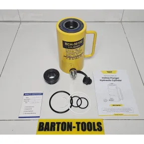 Single Acting Hollow Plunger Hydraulic Cylinders Single Acting Hollow Plunger Hydraulic Cylinder 30 Ton 100mm Stroke RCH-30100 BARTON 2 rch_30100_pic_2
