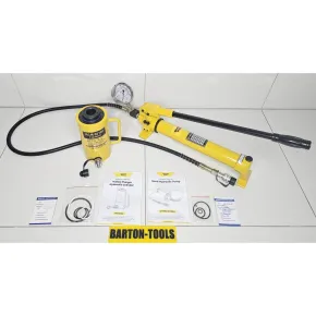 Single Acting Hollow Plunger Hydraulic Cylinders Single Acting Hollow Plunger Hydraulic Cylinder 30 Ton 100mm Stroke RCH-30100 BARTON 4 rch_30100cp_700_2