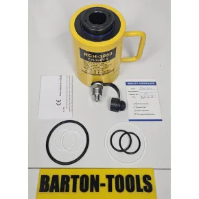 Single Acting Hollow Plunger Hydraulic Cylinders Single Acting Hollow Plunger Hydraulic Cylinder 30 Ton 50mm Stroke RCH-3050 BARTON 1 rch_3050_pic_1