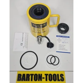 Single Acting Hollow Plunger Hydraulic Cylinders Single Acting Hollow Plunger Hydraulic Cylinder 30 Ton 50mm Stroke RCH-3050 BARTON 2 rch_3050_pic_2