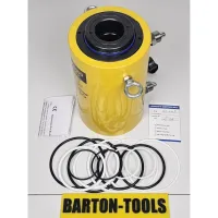 Double Acting Hollow Plunger Hydraulic Cylinder 60 Ton 100mm Stroke RCH60100D BARTON