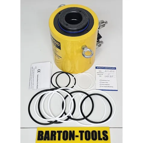 Double Acting Hollow Plunger Hydraulic Cylinders Double Acting Hollow Plunger Hydraulic Cylinder 60 Ton 50mm Stroke RCH-6050D BARTON 1 rch_6050d