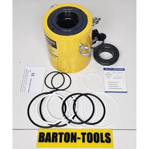 Double Acting Hollow Plunger Hydraulic Cylinders Double Acting Hollow Plunger Hydraulic Cylinder 60 Ton 50mm Stroke RCH-6050D BARTON 2 rch_6050d_pic_2