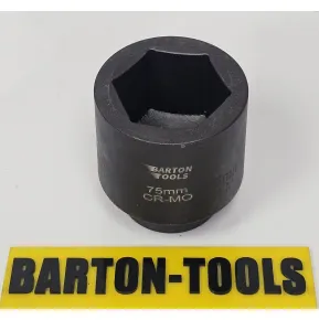 Hydraulic Torque Wrench - Square Drive M24-M72 (36-105mm) Sockets for Square Drive 1.5" Hydraulic Torque Wrench BARTON 10 socket_1_5dr__75mm