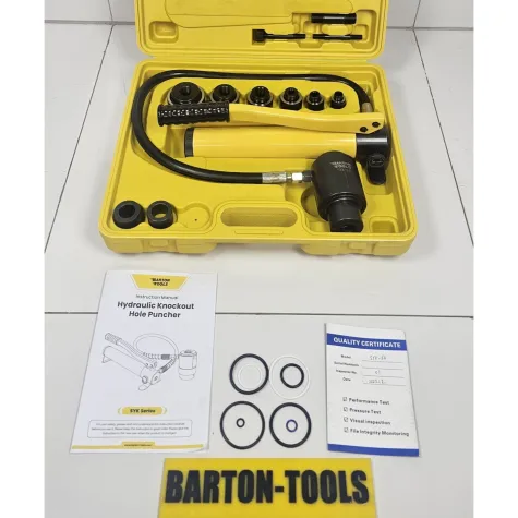 Hydraulic Knockout Hole Punchers Hydraulic Knockout Hole Puncher 3.5mm Dia. 16-51 mm SYK-8A BARTON 1 syk_8a