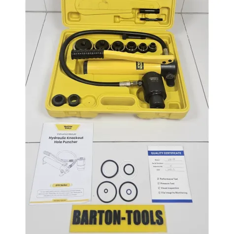 Hydraulic Knockout Hole Punchers Hydraulic Knockout Hole Puncher 3.5mm Dia. 22-60 mm SYK-8B BARTON 1 syk_8b