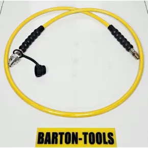 Hydraulic Hose Thermoplastic Hydraulic Hose 3/8" NPT 700Bar 70MPa 10000psi 2M Yellow with Male-Male Nipple XH-2-2SP BARTON 2 yellow_hose_mfc